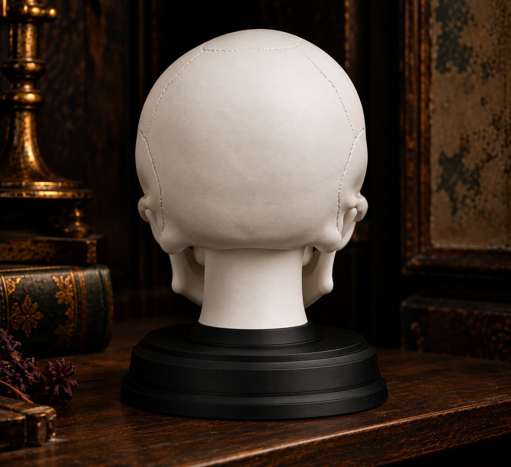The Anatomist's Study — Skull Bust with Display Stand by Gremlin Relics