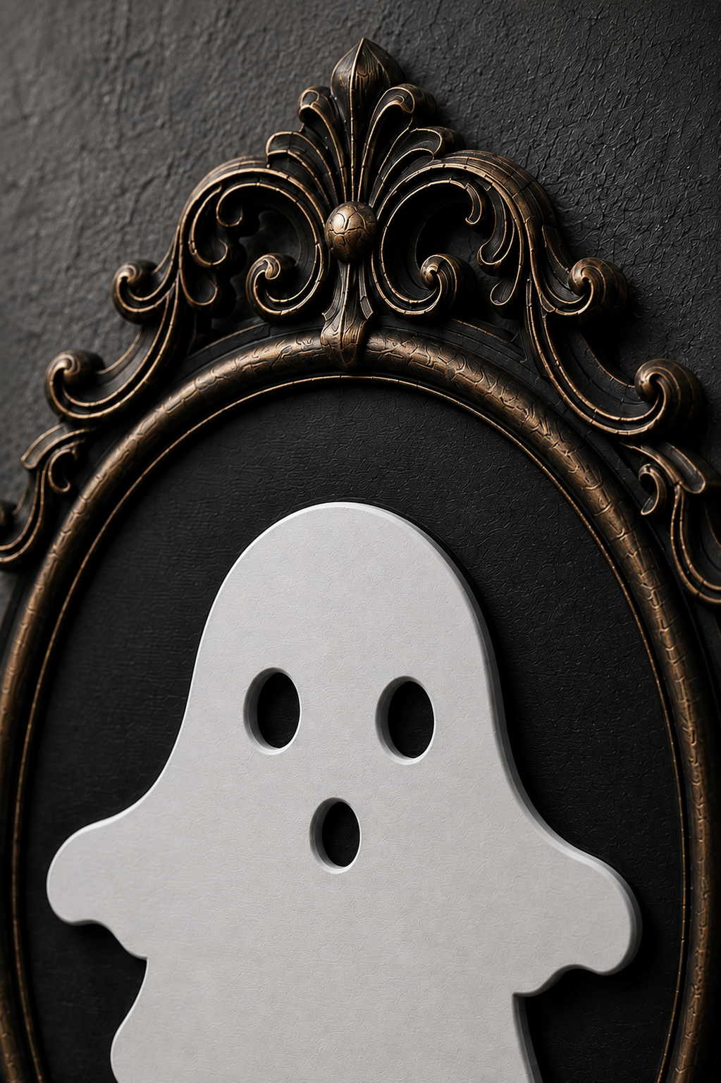 The Uninvited — Gothic Ghost Cameo Wall Plaque by Gremlin Relics