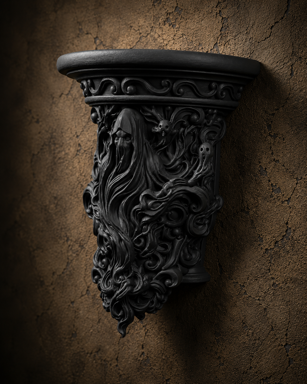 The Restless Spirit — Ghost Wall Shelf by Gremlin Relics