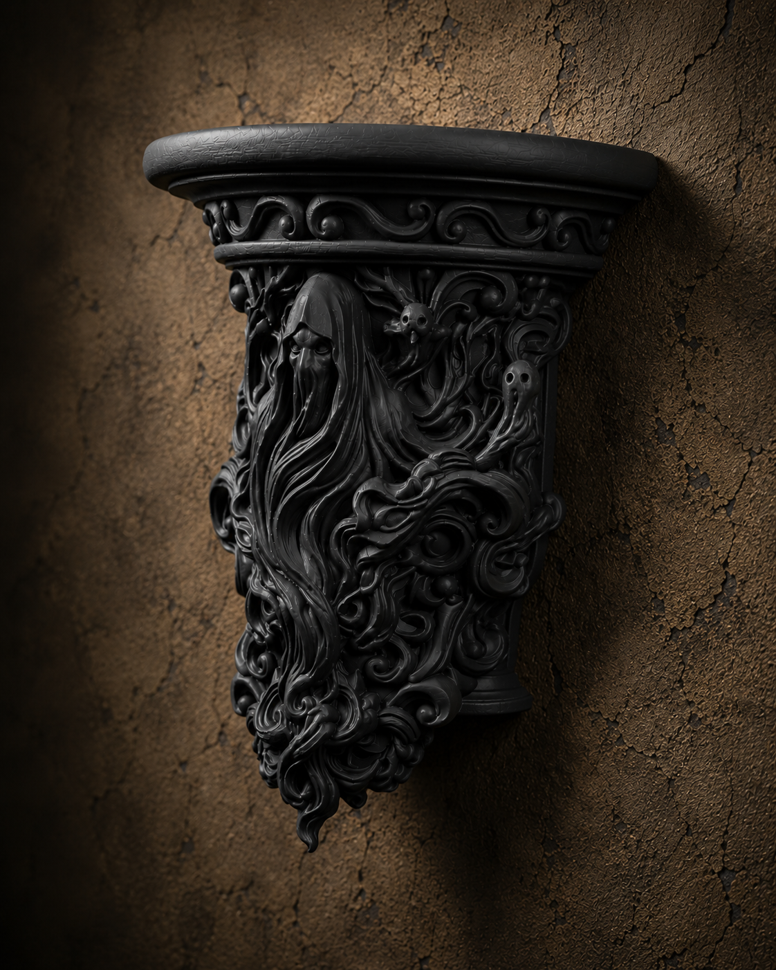 The Restless Spirit — Ghost Wall Shelf by Gremlin Relics