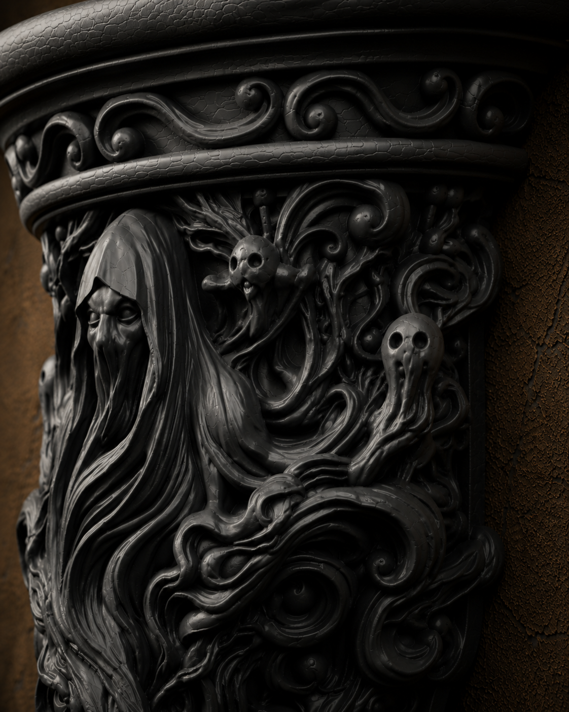 The Restless Spirit — Ghost Wall Shelf by Gremlin Relics