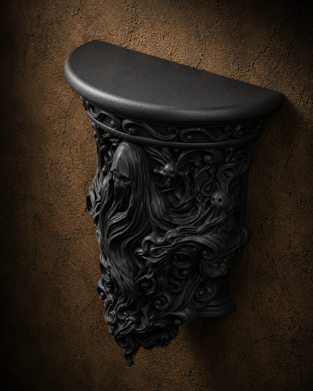 The Restless Spirit — Ghost Wall Shelf by Gremlin Relics