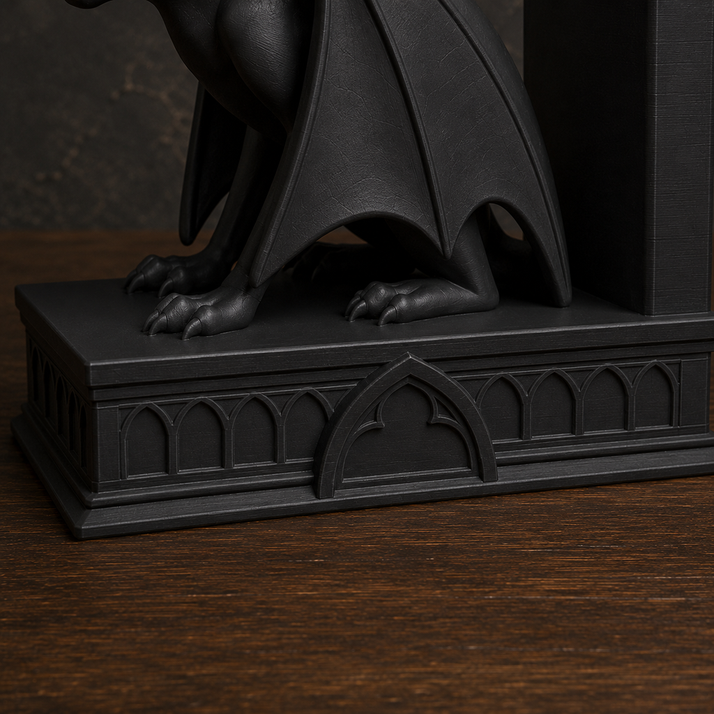 The Belfry Guard — Gothic Bat Bookend by Gremlin Relics