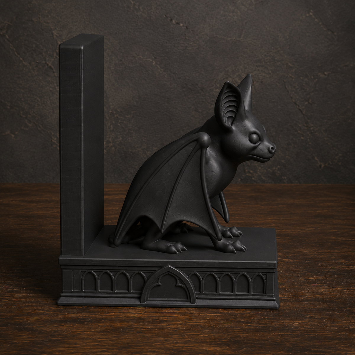 The Belfry Guard — Gothic Bat Bookend by Gremlin Relics