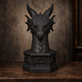 The Cloistered Drake — Dragon Cathedral Bookend by Gremlin Relics