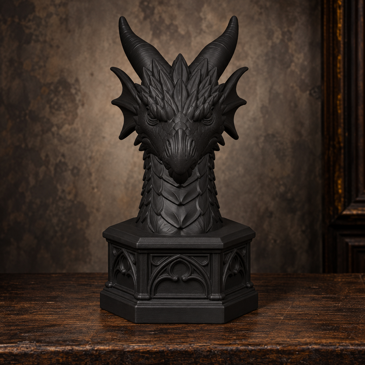 The Cloistered Drake — Dragon Cathedral Bookend by Gremlin Relics