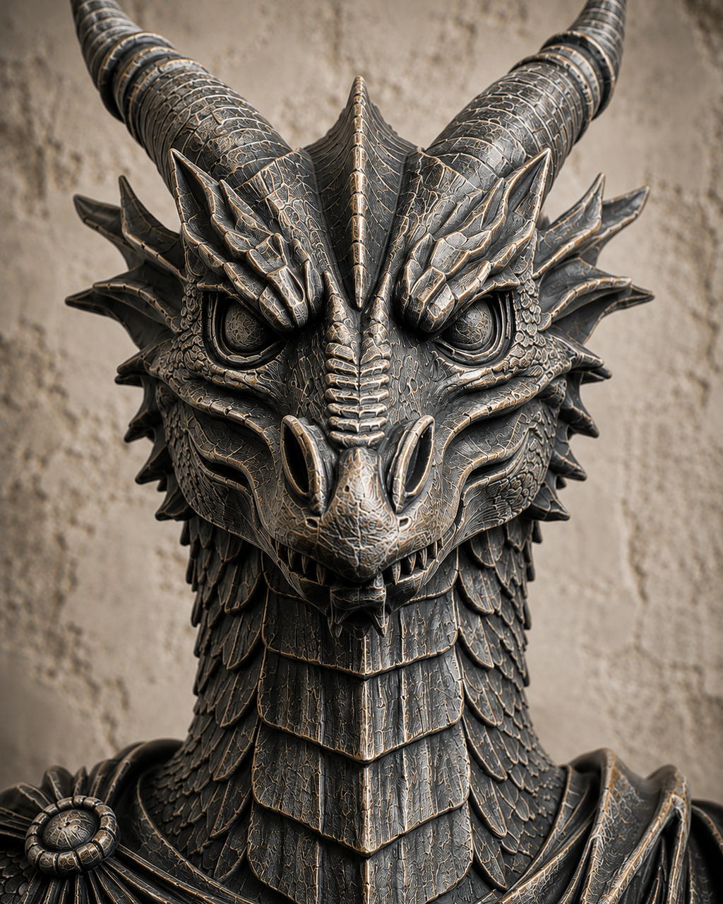 The Lorekeeper — Dragon Bust Statue by Gremlin Relics