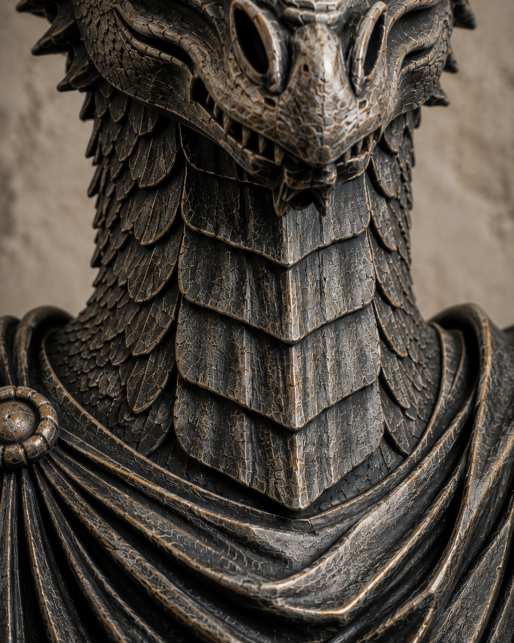 The Lorekeeper — Dragon Bust Statue by Gremlin Relics