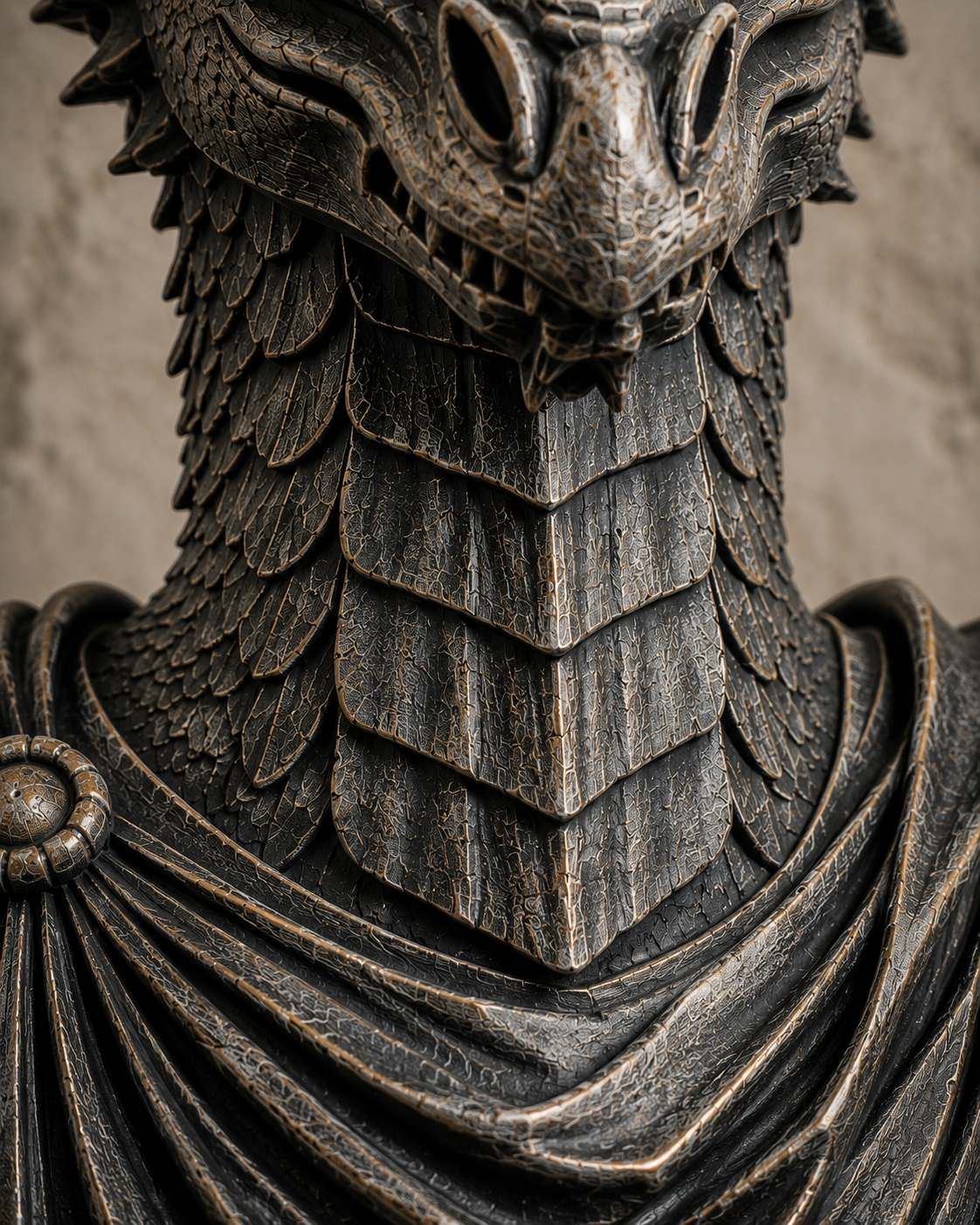 The Lorekeeper — Dragon Bust Statue by Gremlin Relics