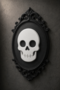 The Family Likeness — Gothic Skull Cameo Wall Plaque by Gremlin Relics