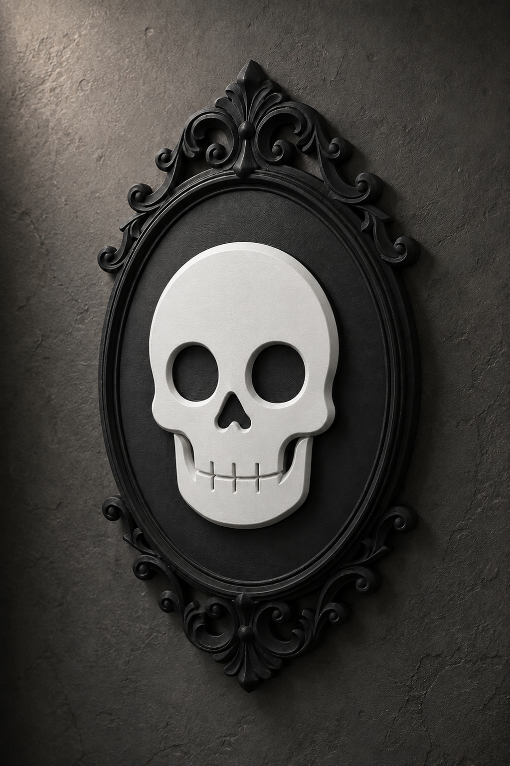 The Family Likeness — Gothic Skull Cameo Wall Plaque by Gremlin Relics