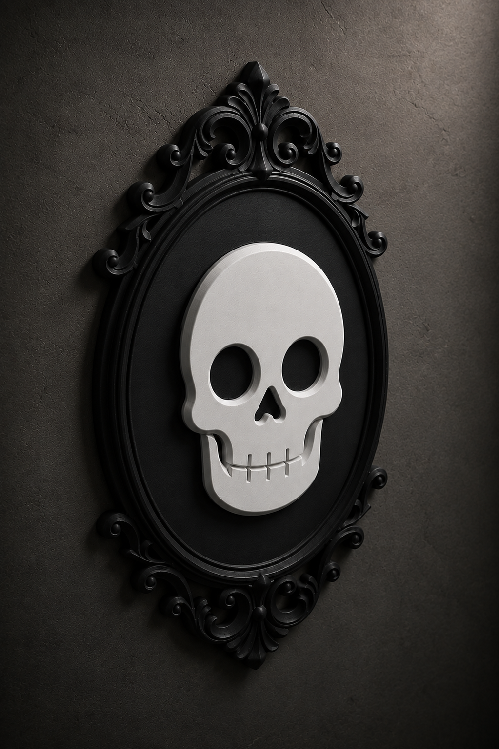 The Family Likeness — Gothic Skull Cameo Wall Plaque by Gremlin Relics