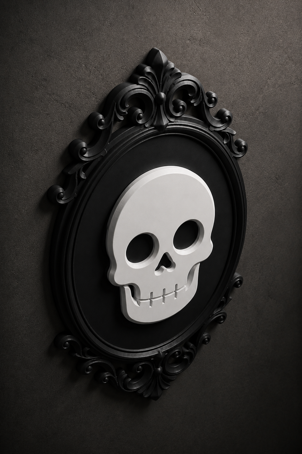 The Family Likeness — Gothic Skull Cameo Wall Plaque by Gremlin Relics
