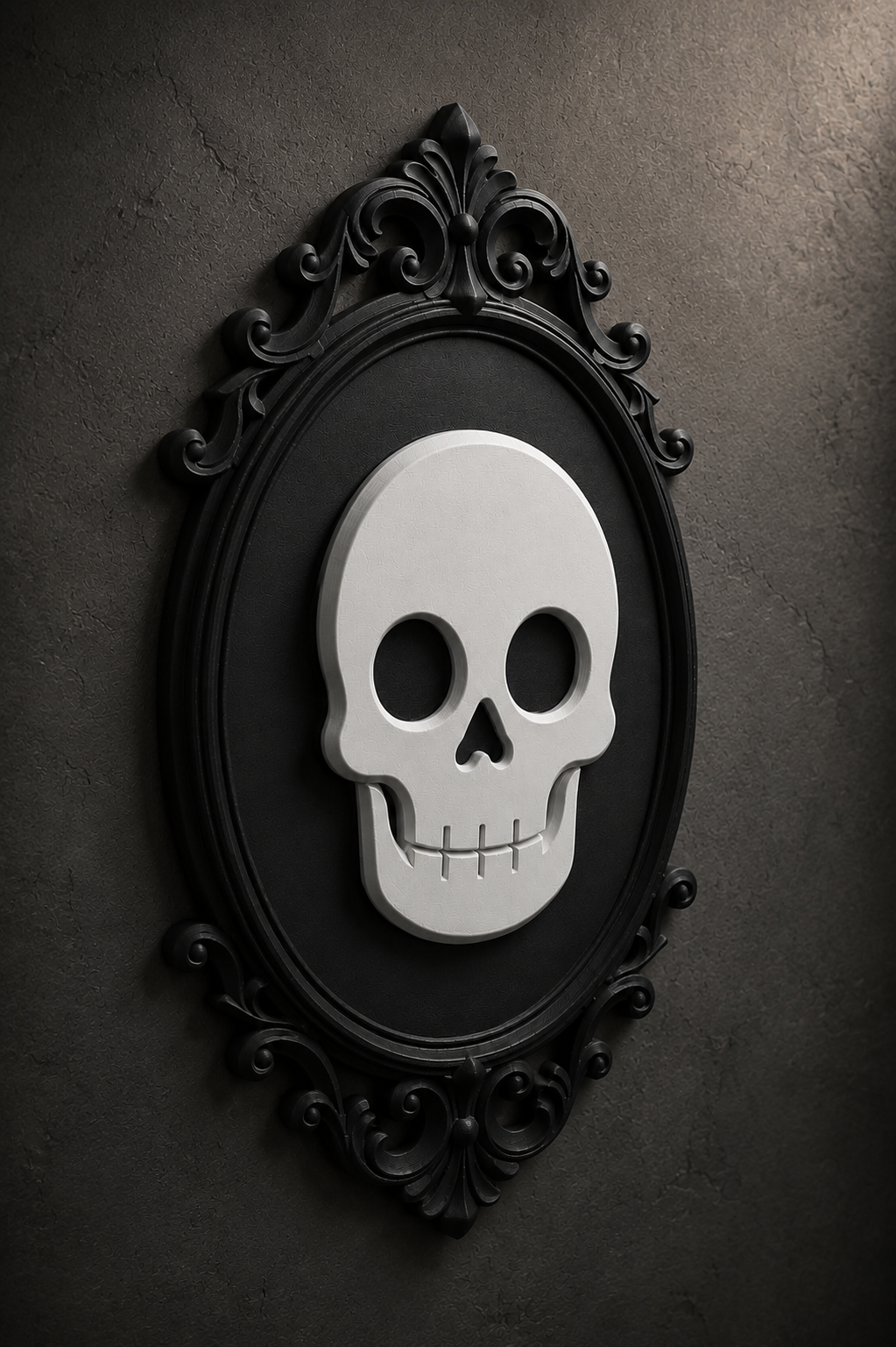 The Family Likeness — Gothic Skull Cameo Wall Plaque by Gremlin Relics
