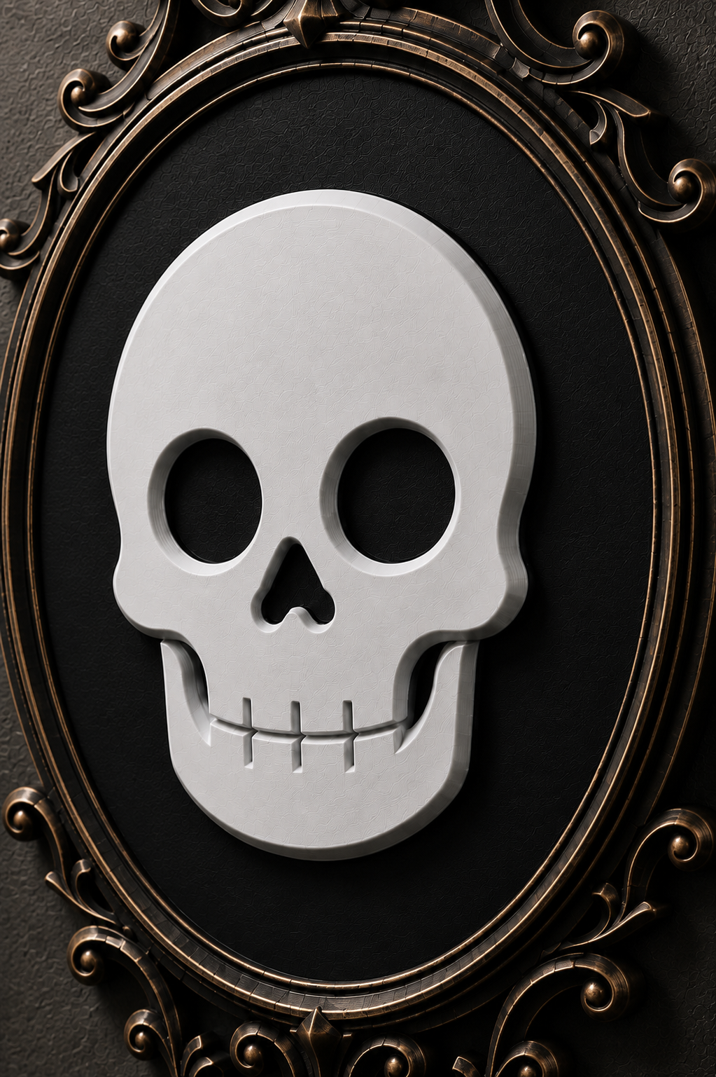 The Family Likeness — Gothic Skull Cameo Wall Plaque by Gremlin Relics