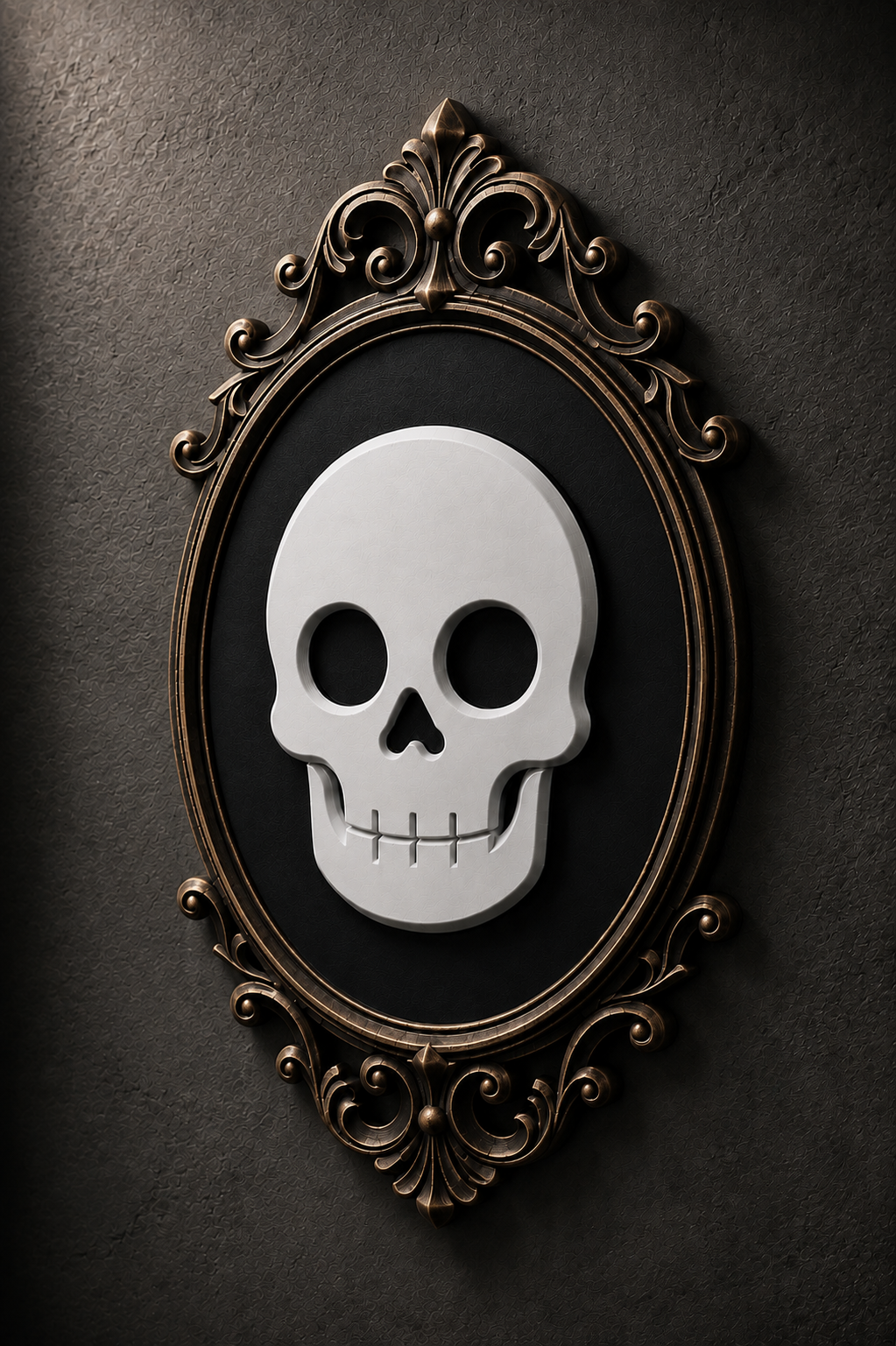 The Family Likeness — Gothic Skull Cameo Wall Plaque by Gremlin Relics