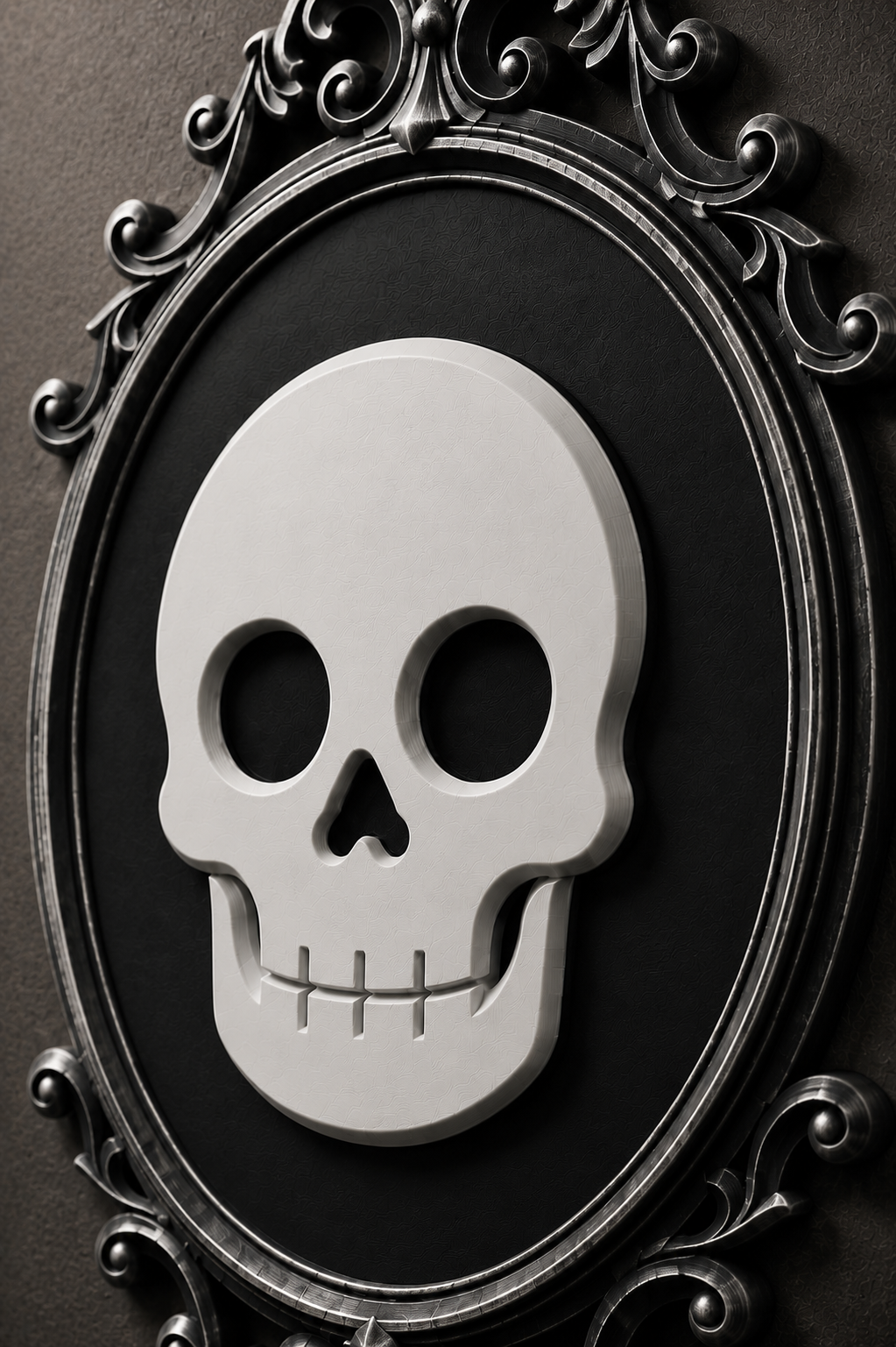 The Family Likeness — Gothic Skull Cameo Wall Plaque by Gremlin Relics