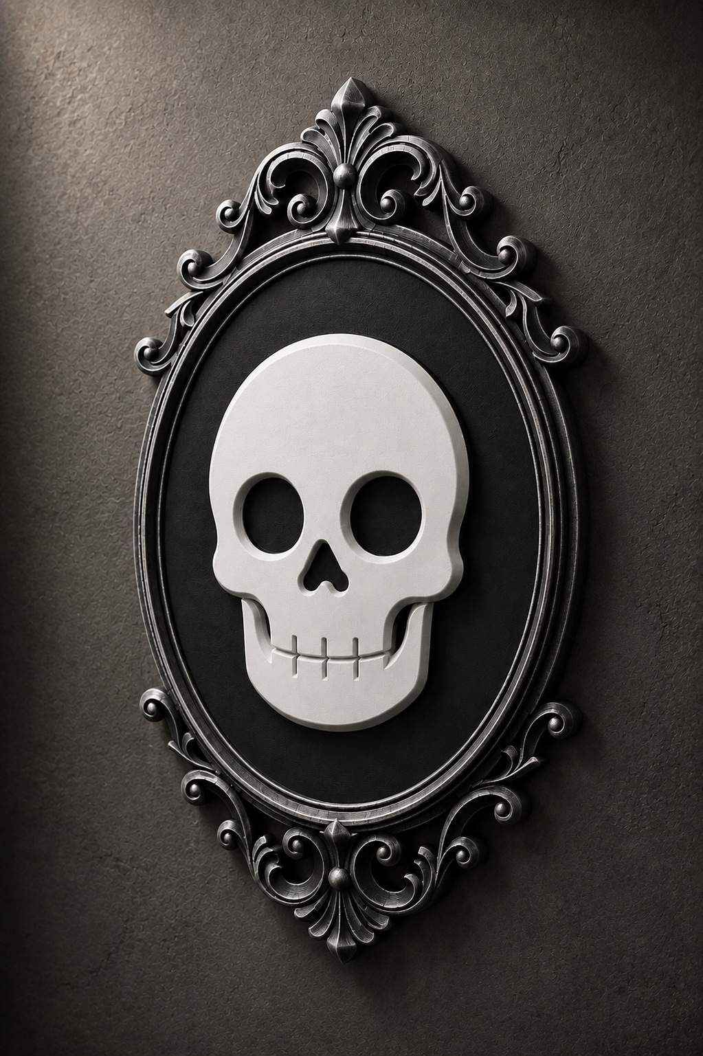 The Family Likeness — Gothic Skull Cameo Wall Plaque by Gremlin Relics