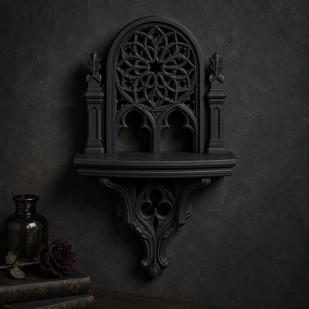 The Rose Chapel — Cathedral Wall Shelf by Gremlin Relics