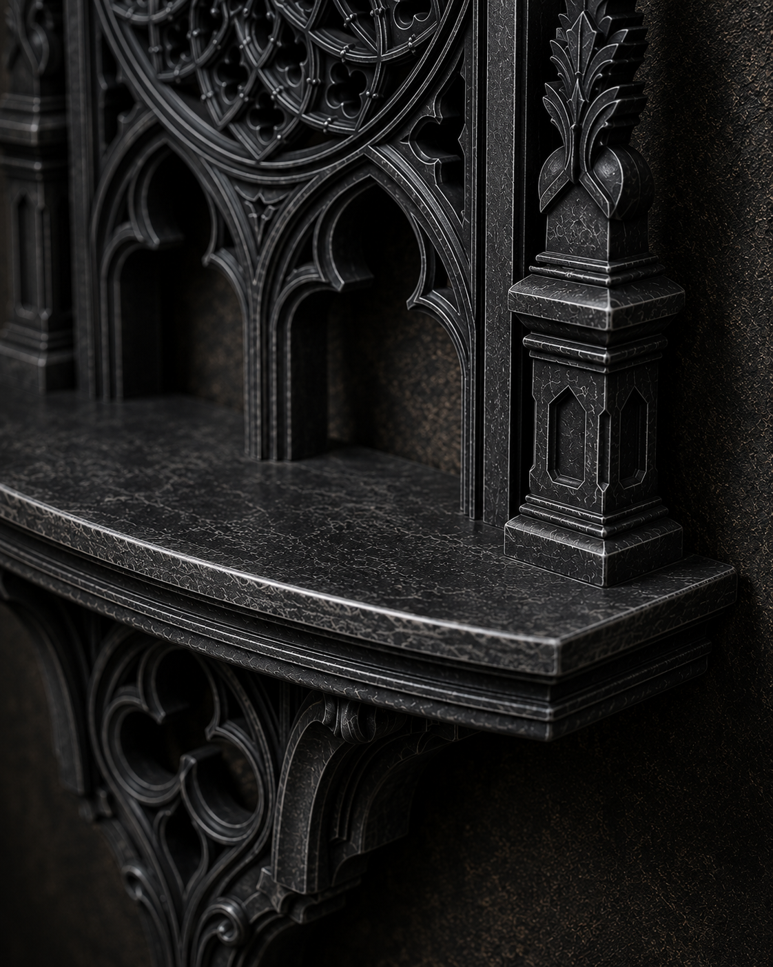 The Rose Chapel — Cathedral Wall Shelf by Gremlin Relics