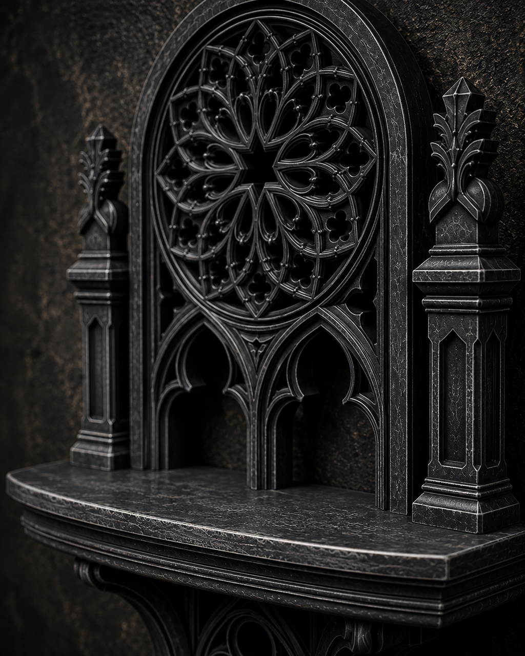 The Rose Chapel — Cathedral Wall Shelf by Gremlin Relics