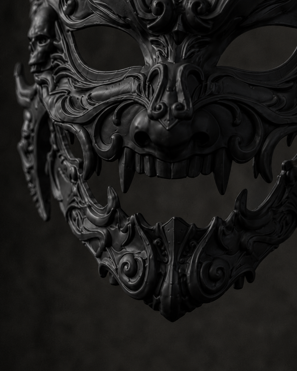 The Infernal Crown — Horned Demon Masquerade Mask by Gremlin Relics