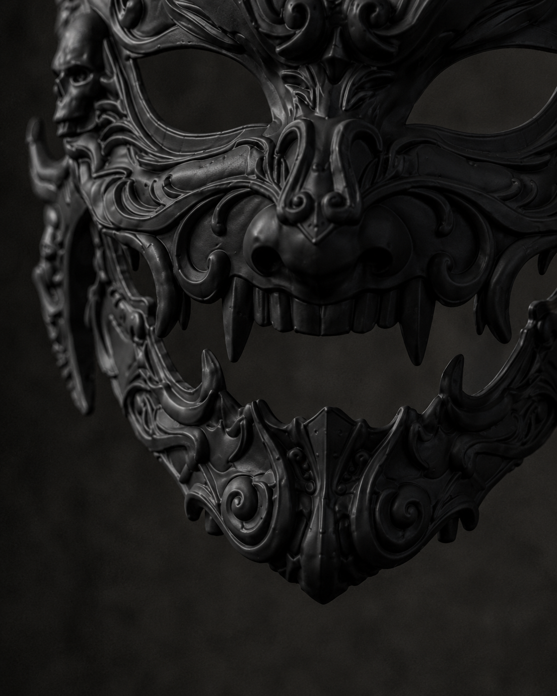The Infernal Crown — Horned Demon Masquerade Mask by Gremlin Relics