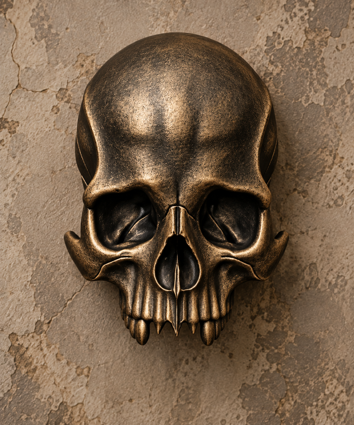 The Kept Secret — Skull Wall Mount with Hidden Compartment by Gremlin Relics