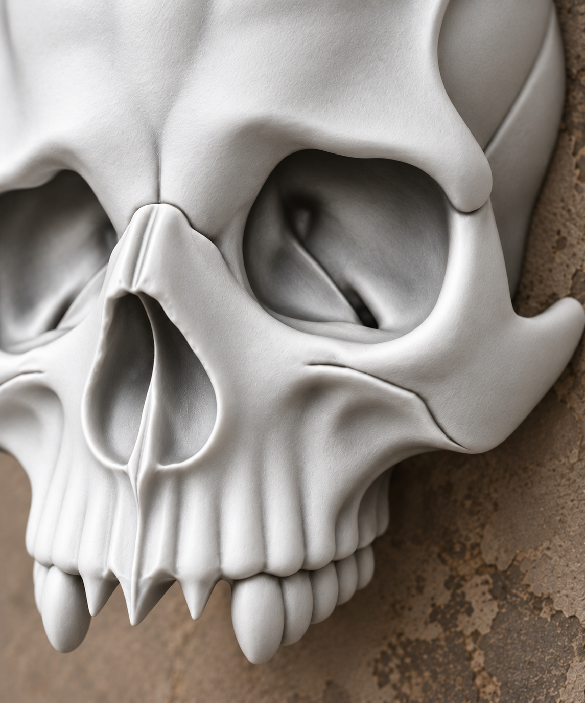 The Kept Secret — Skull Wall Mount with Hidden Compartment by Gremlin Relics