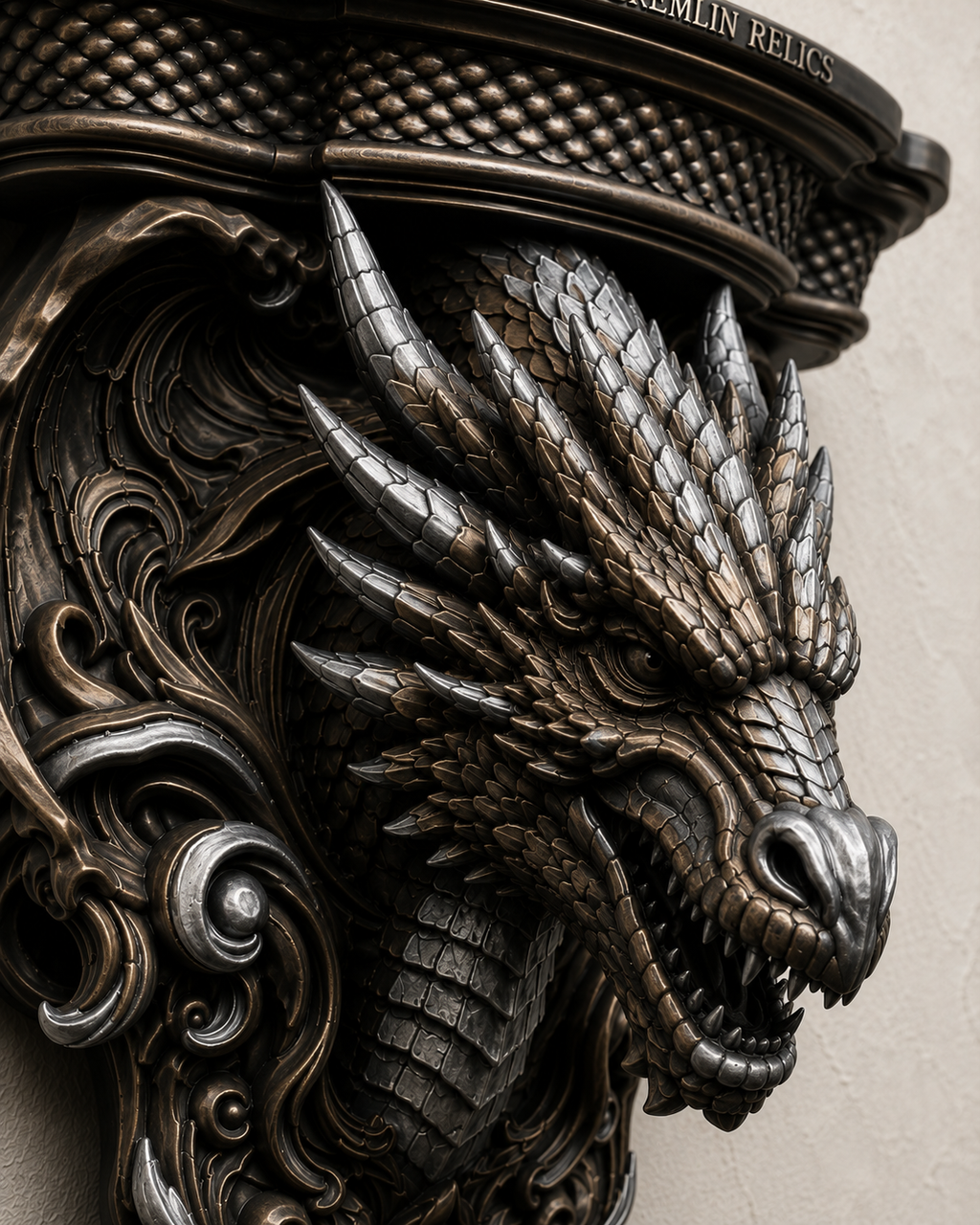 The Wyrm's Perch — Gothic Dragon Shelf by Gremlin Relics