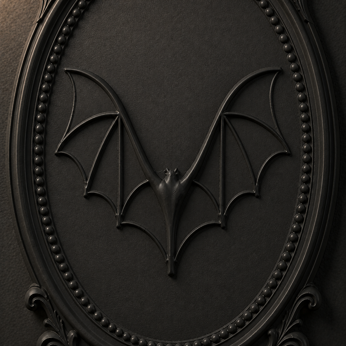 The Nightwings — Gothic Bat Plaque by Gremlin Relics