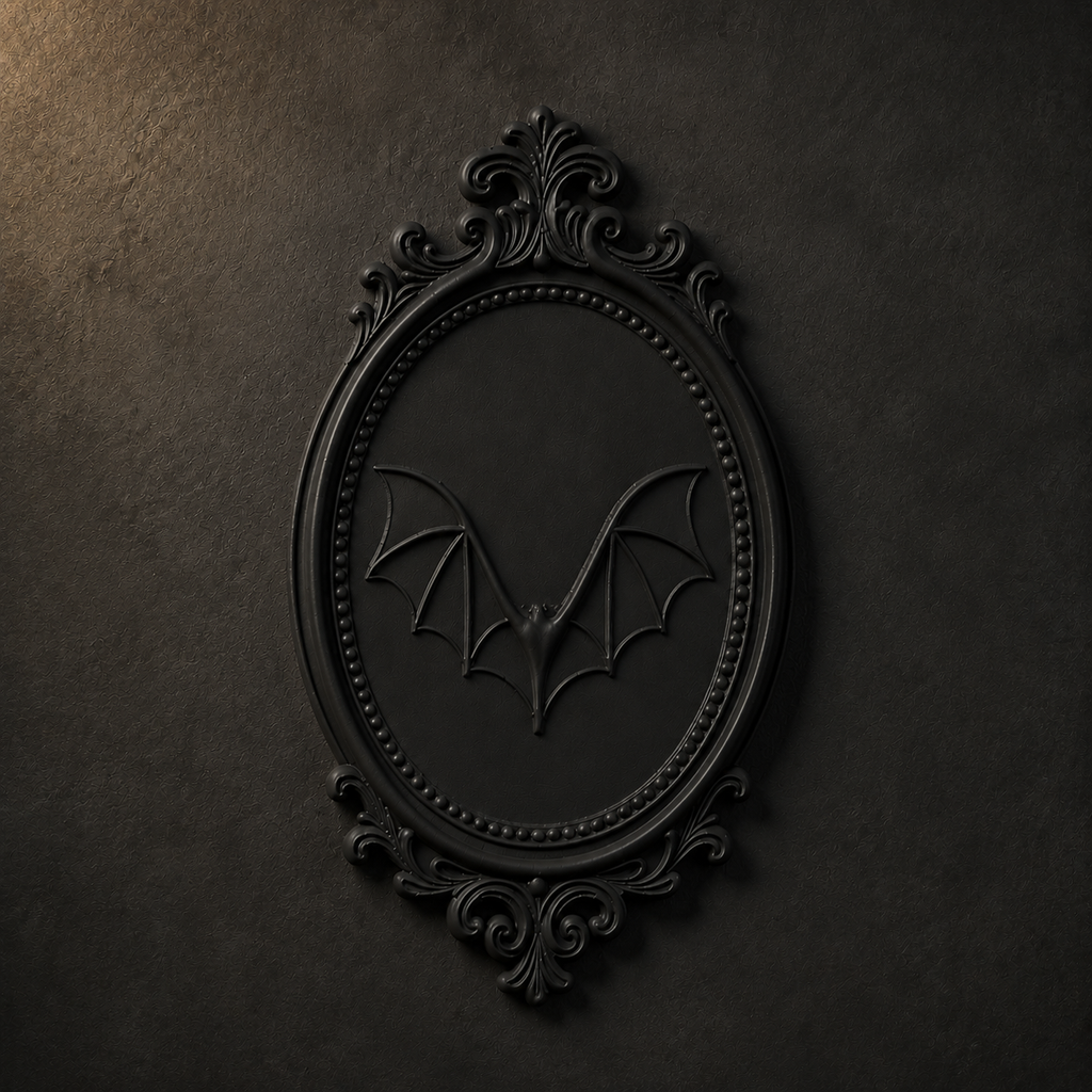 The Nightwings — Gothic Bat Plaque by Gremlin Relics