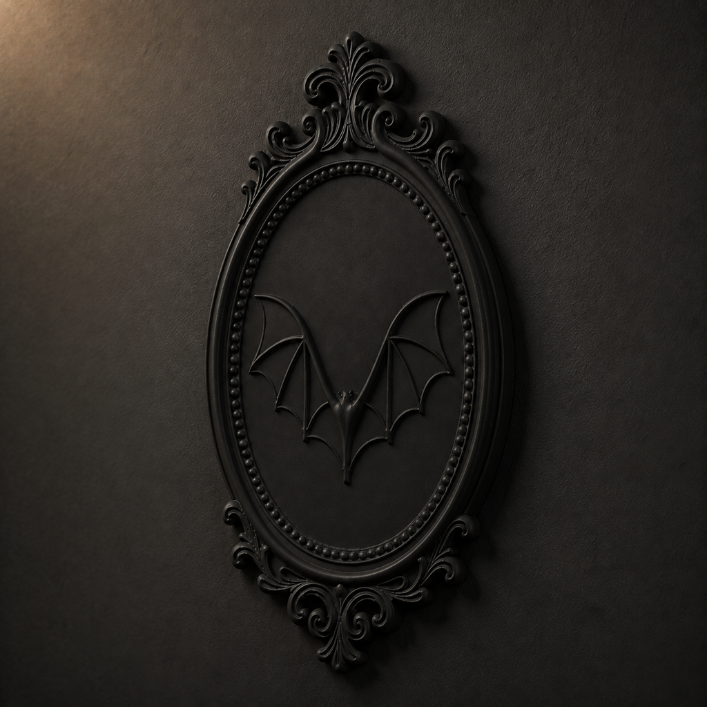 The Nightwings — Gothic Bat Plaque by Gremlin Relics