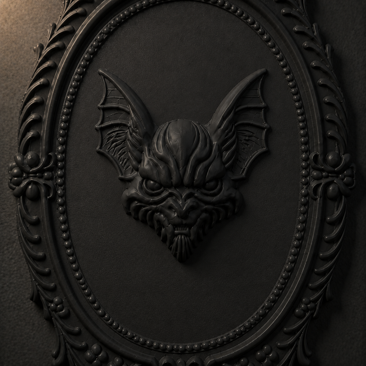 The Nightwings — Gothic Bat Plaque by Gremlin Relics