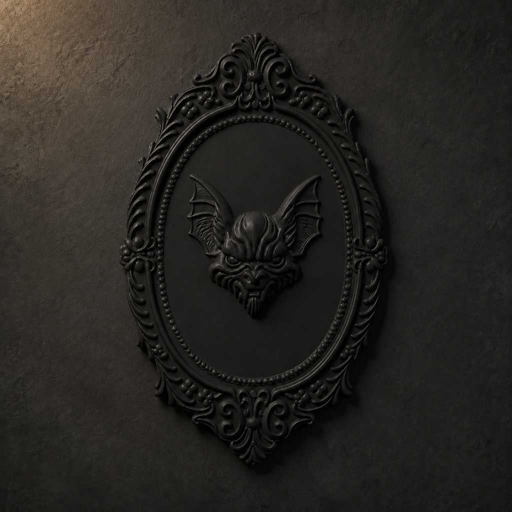 The Nightwings — Gothic Bat Plaque by Gremlin Relics