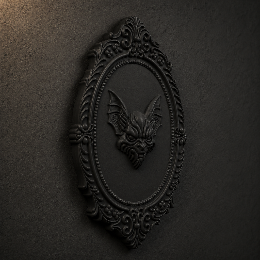 The Nightwings — Gothic Bat Plaque by Gremlin Relics
