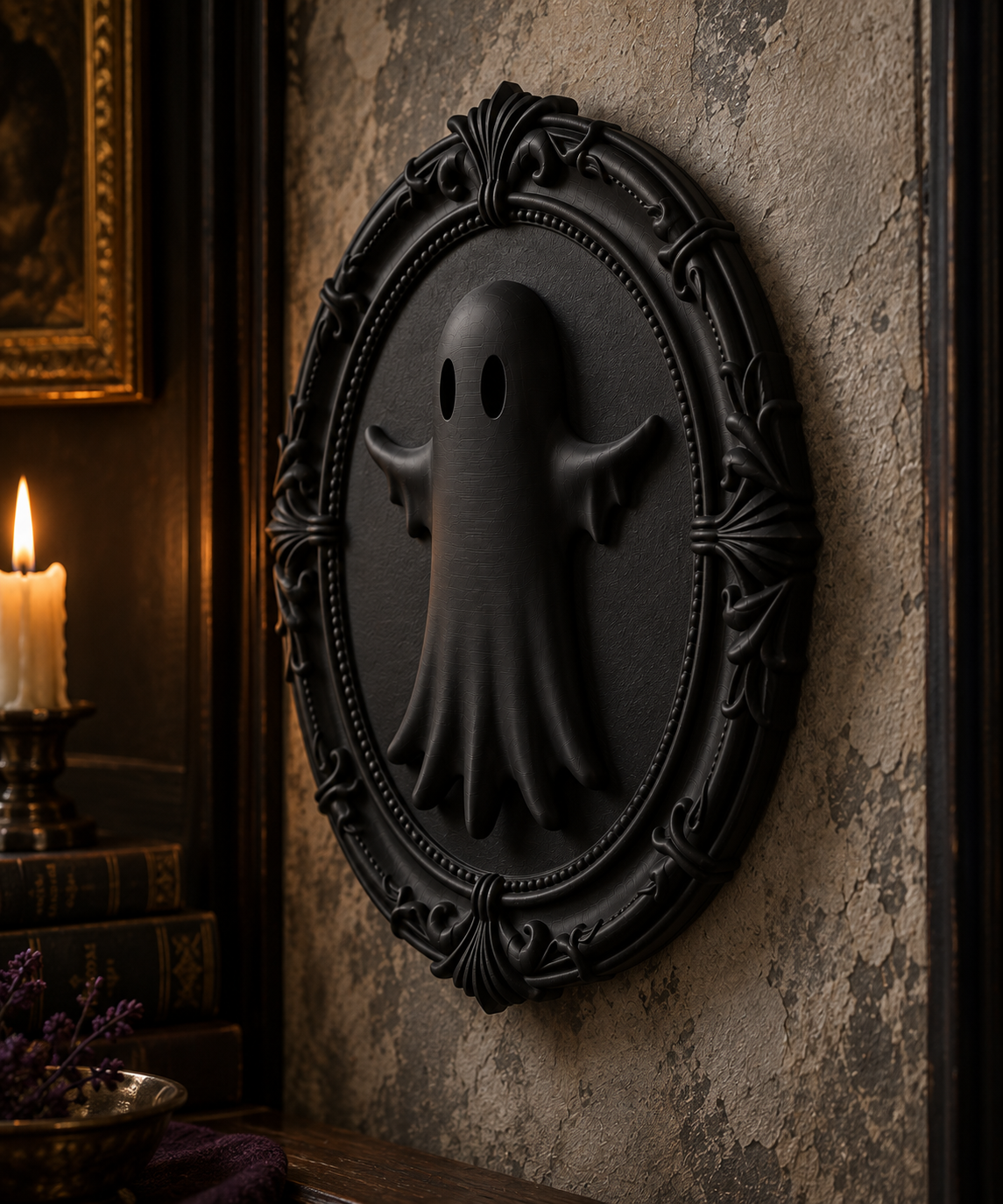 The Pale Wanderer — Ghost Wall Plaque by Gremlin Relics