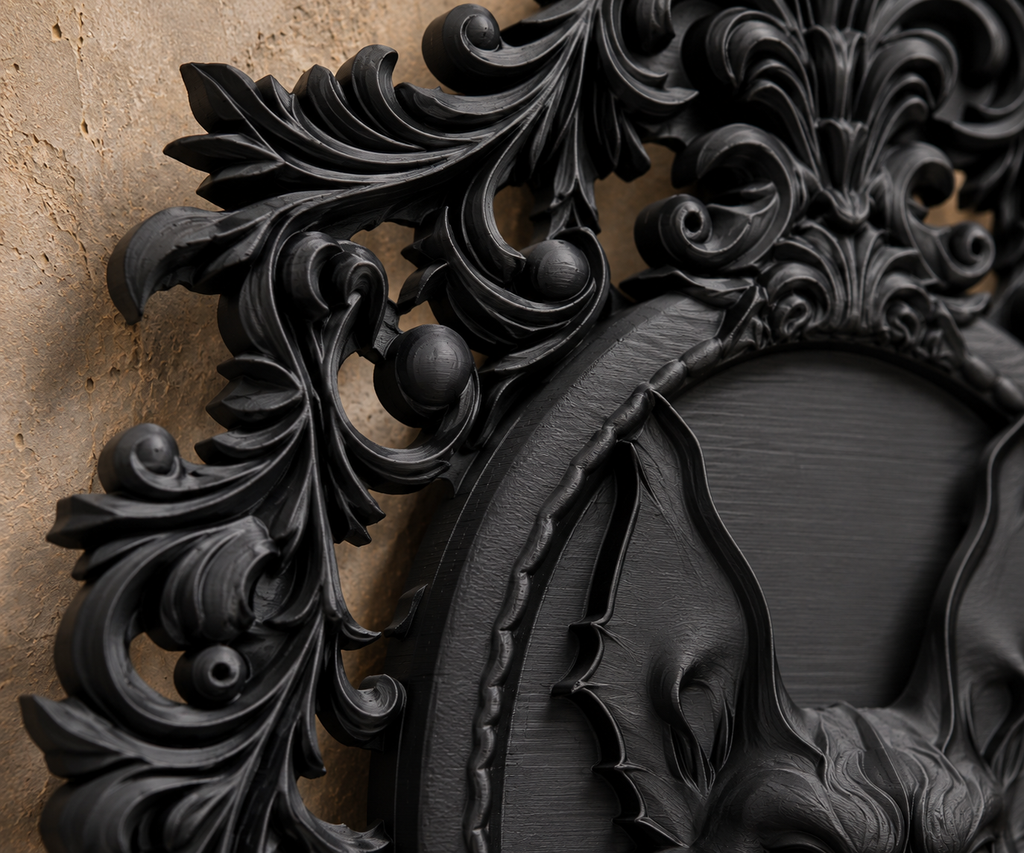 The Rafter Dweller — Gothic Bat Cameo Wall Plaque by Gremlin Relics