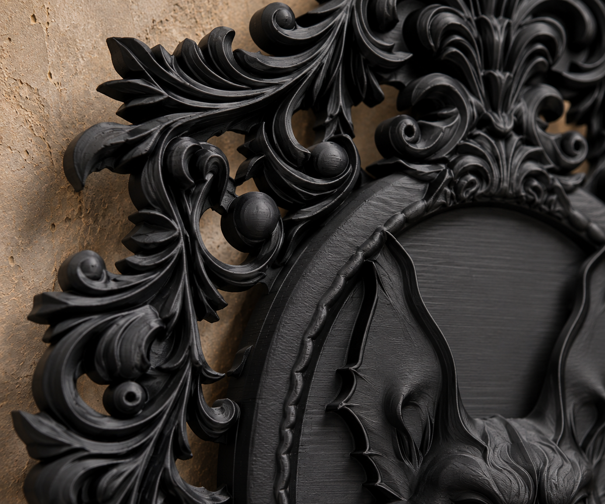 The Rafter Dweller — Gothic Bat Cameo Wall Plaque by Gremlin Relics