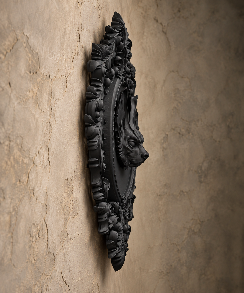 The Rafter Dweller — Gothic Bat Cameo Wall Plaque by Gremlin Relics