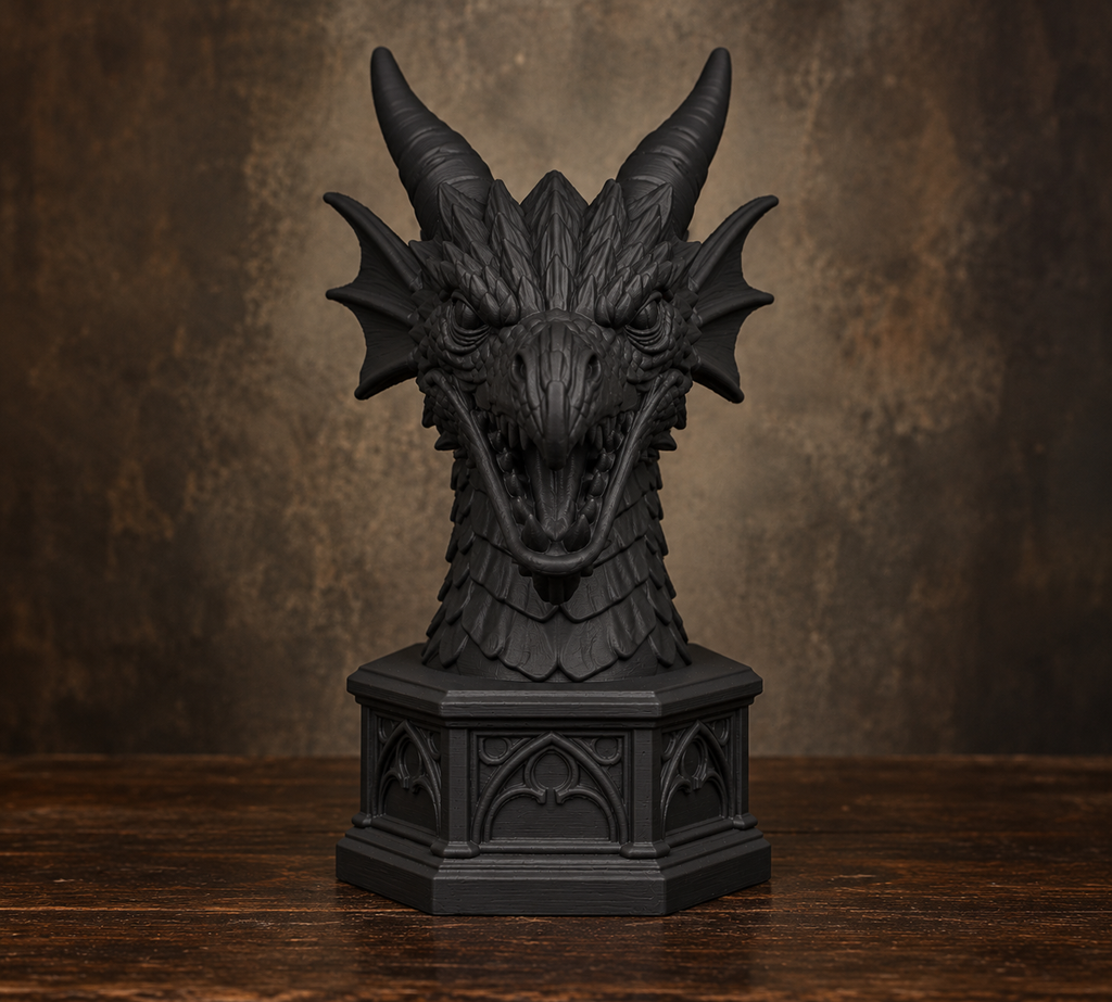 The Rampant Drake — Dragon Cathedral Bookend by Gremlin Relics