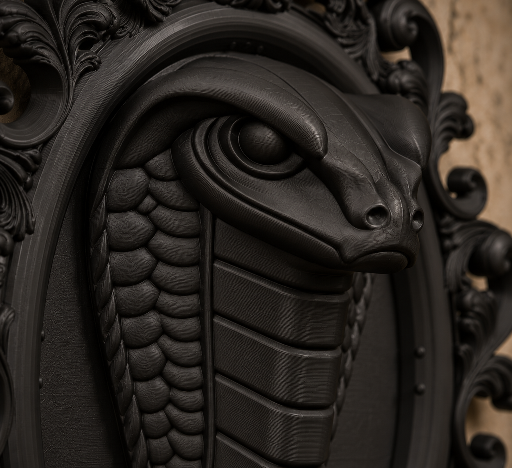 The Serpent's Gate — Gothic Snake Wall Plaque by Gremlin Relics