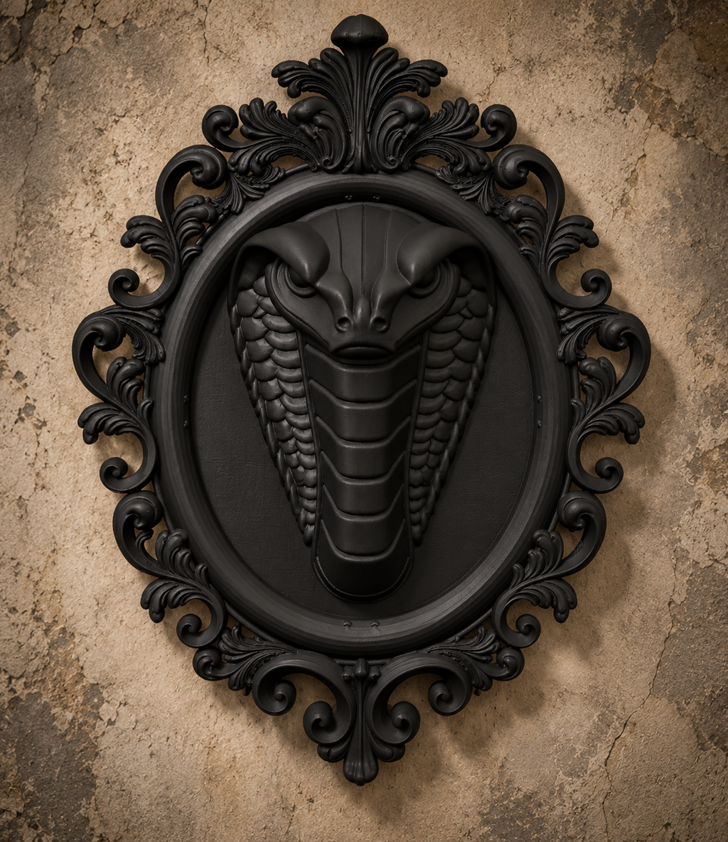 The Serpent's Gate — Gothic Snake Wall Plaque by Gremlin Relics