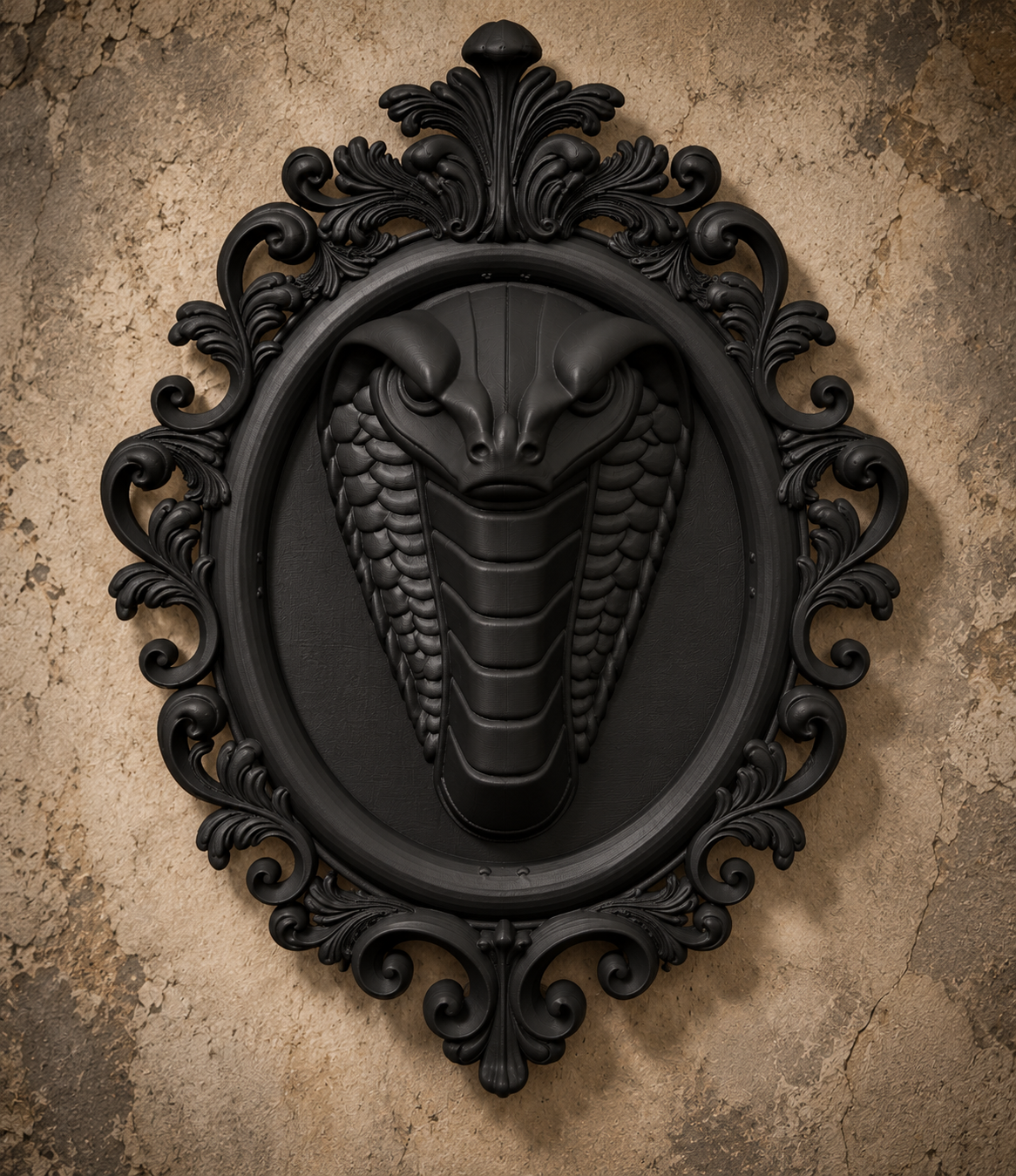 The Serpent's Gate — Gothic Snake Wall Plaque by Gremlin Relics
