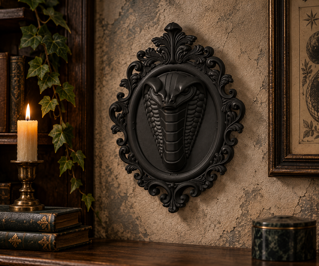 The Serpent's Gate — Gothic Snake Wall Plaque by Gremlin Relics