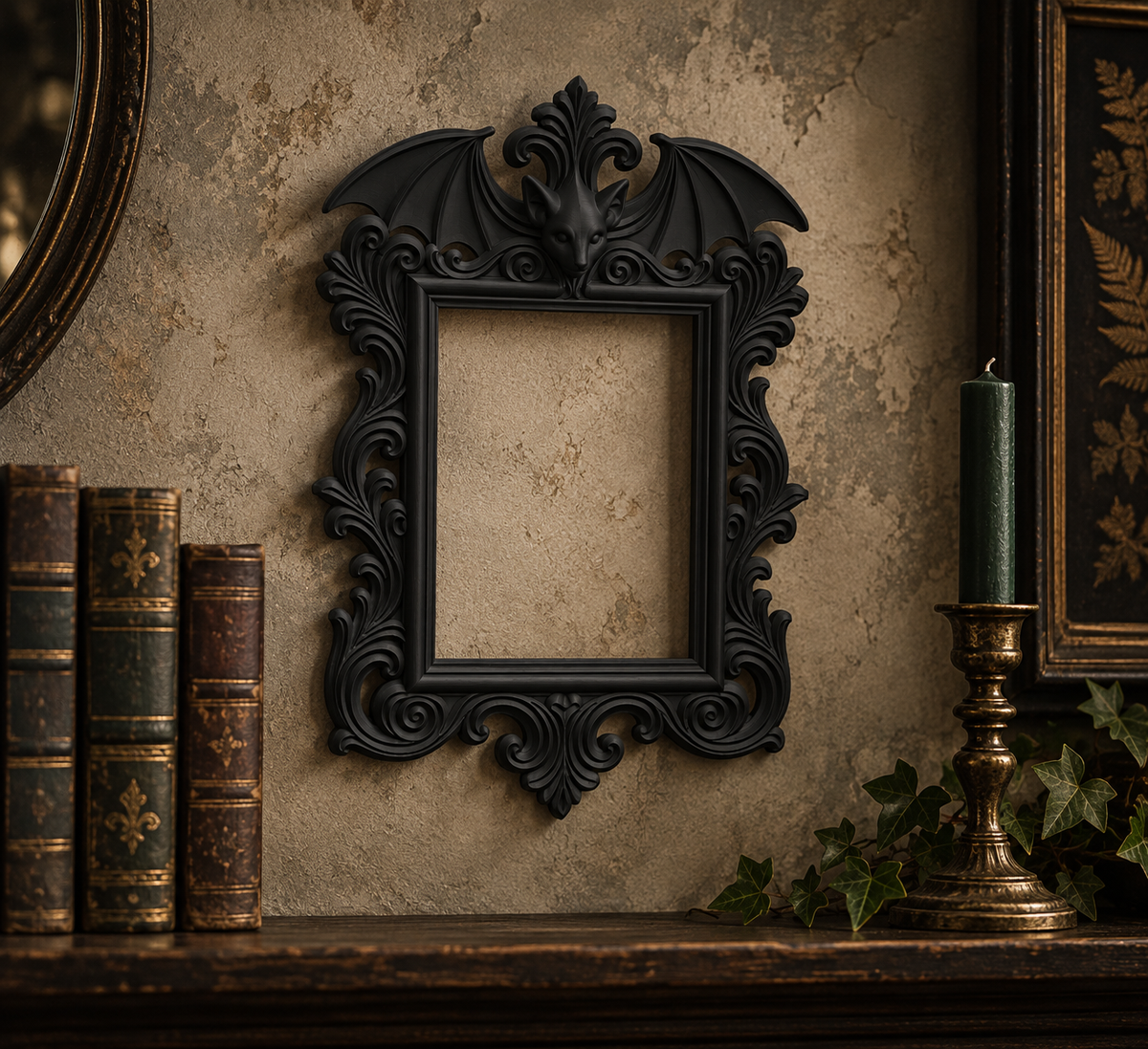 The Vesper — Gothic Bat Photo Frame by Gremlin Relics