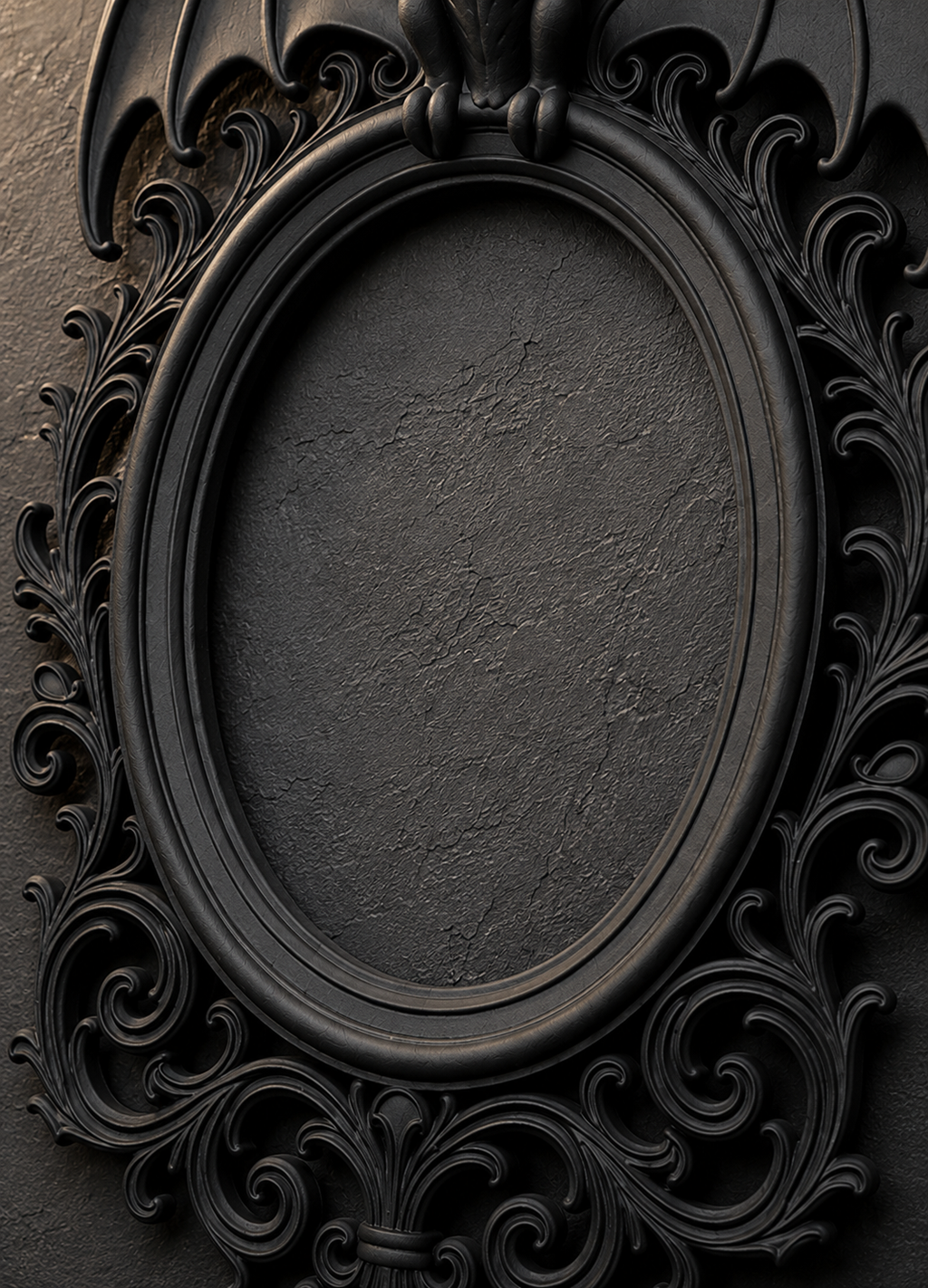 The Vaulted Wing — Oval Bat Photo Frame by Gremlin Relics