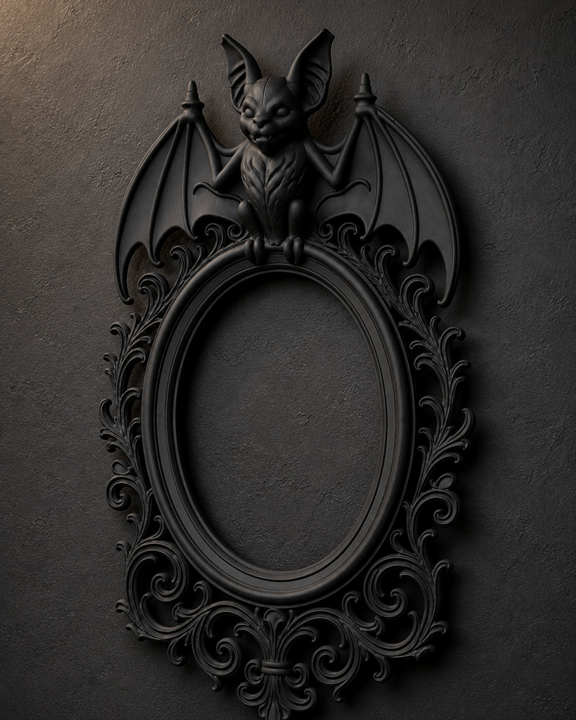 The Vaulted Wing — Oval Bat Photo Frame by Gremlin Relics