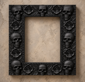 The Widow’s Garland — Skull & Rose Photo Frame by Gremlin Relics