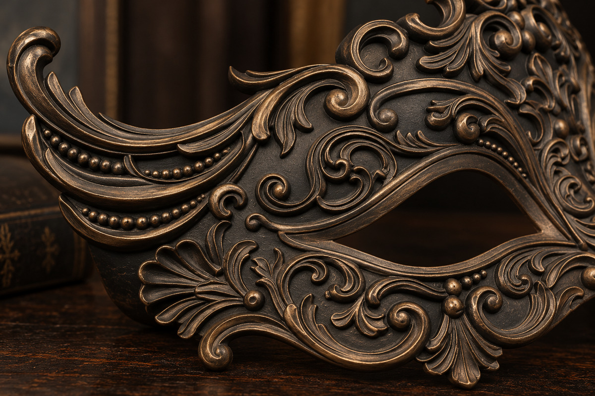 The Velvet Gaze — Baroque Eye Masquerade Mask by Gremlin Relics